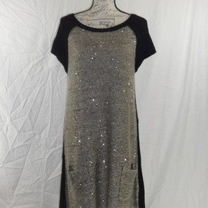 Style & Co XL Black and Tan w/ Embellishment